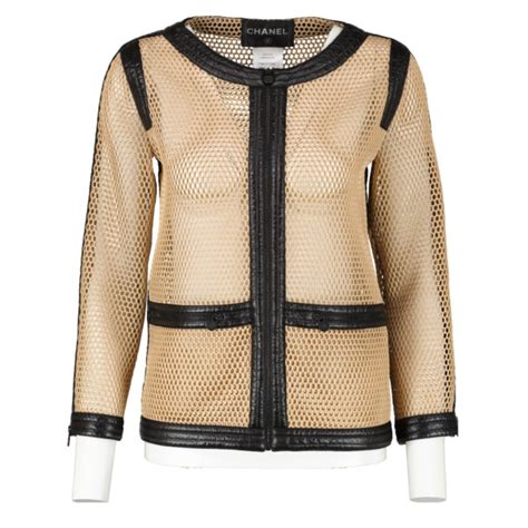 chanel mesh top|More.